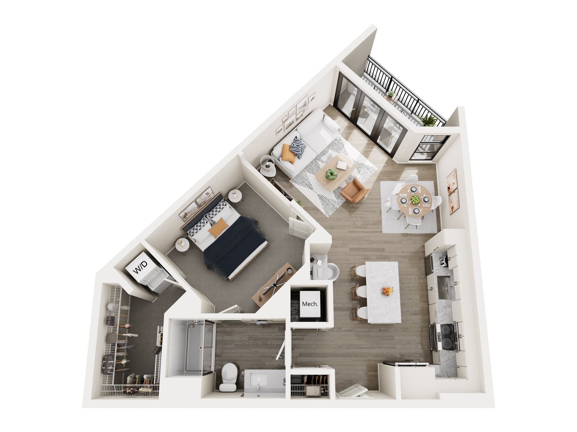 Floor plan layout diagram for A4